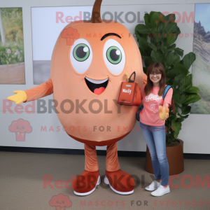Mascot character of a Peach...