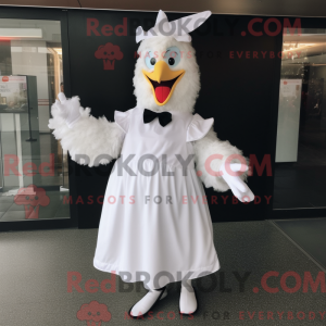 Mascot character of a White...