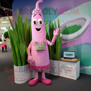 Pink asparges maskot...