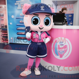 Mascot character of a Navy...