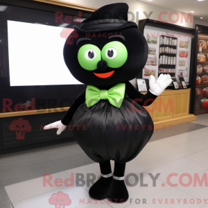Maskot-karakter af et sort...