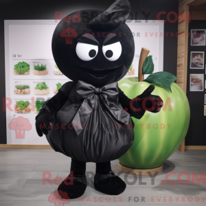 Maskot-karakter af et sort...