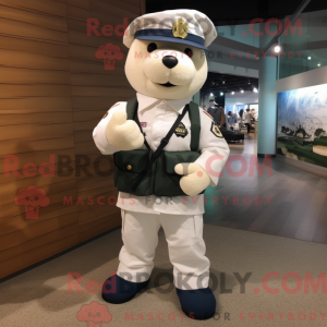 Mascot character of a White...