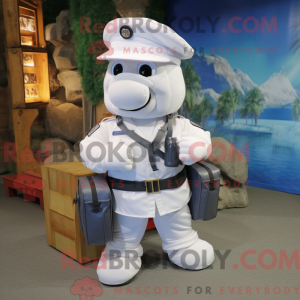 Maskottchen eines weißen...