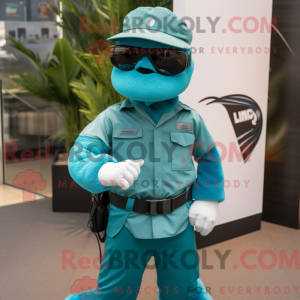 Figura de máscara do Teal...