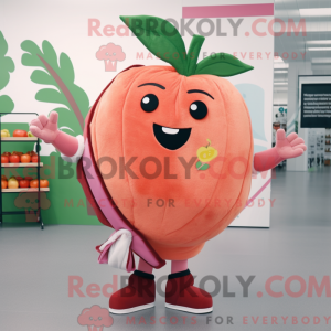 Mascot character of a Peach...
