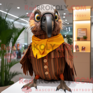 Mascot character of a Brown...