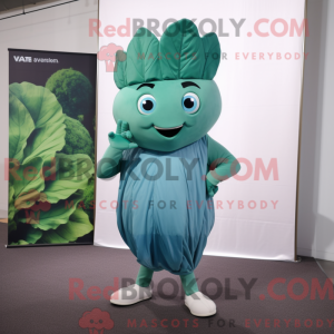 Mascot character of a Teal...