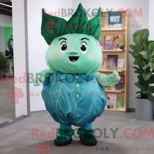 Mascot character of a Teal...