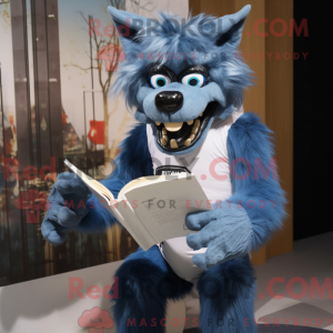 Mascot character of a Blue...
