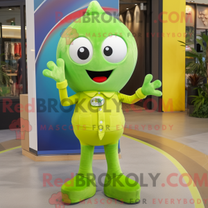 Postava maskota Lime Green...