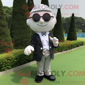 Maskottchen eines Golfballs...