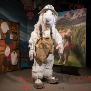 Mascot character of a White...