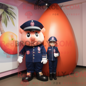 Mascot character of a Peach...
