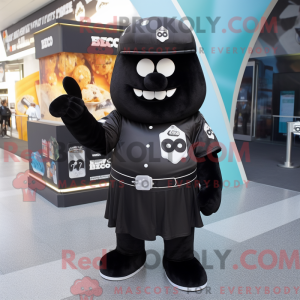 Mascot character of a Black...