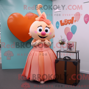 Mascot character of a Peach...