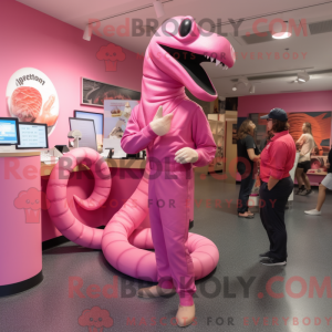 Máscara de Titanoboa rosa...