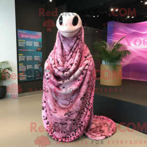 Mascot character of a Pink...