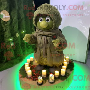 Mascot character of a Olive...