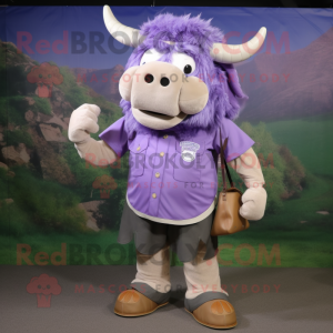 Lavendel Buffalo maskot...