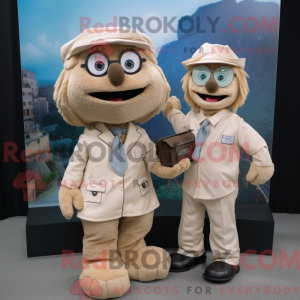 Mascot karakter van een Tan...