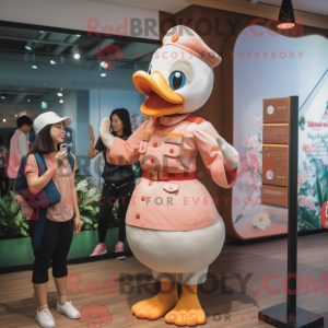 Mascot character of a Peach...