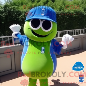 Mascot character of a Blue...