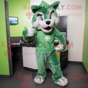 Mascot character of a Green...
