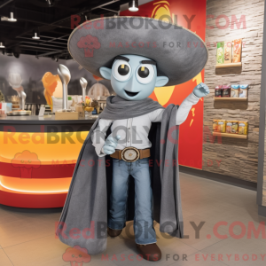 Mascot character of a Gray...