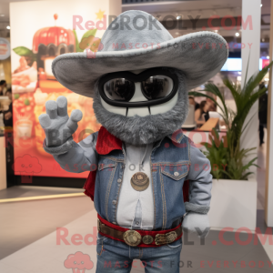 Maskotki av en grå Fajitas...