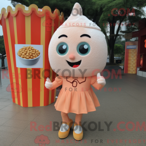 Mascot character of a Peach...