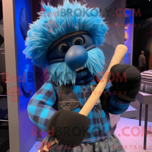 Mascot character of a Blue...