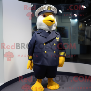 Mascot character of a Navy...