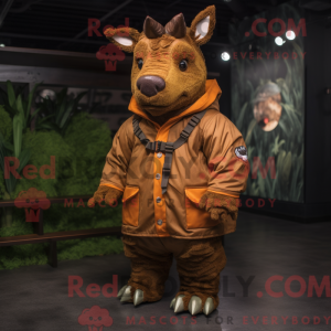 Mascot character of a Rust...