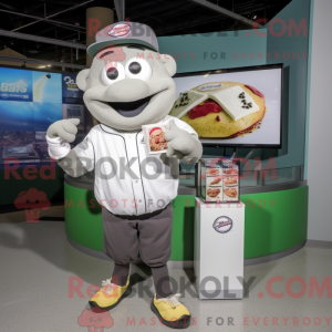 Mascottefiguur van een Grey...