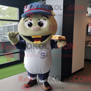 Mascottefiguur van een Grey...