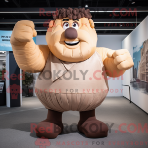 Mascot karakter van een Tan...