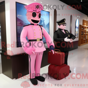 Mascot character of a Pink...