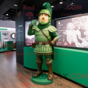 Mascot character of a Green...