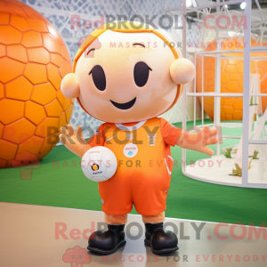 Mascot character of a Peach...