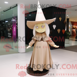 Maskotfigur av en beżowy...