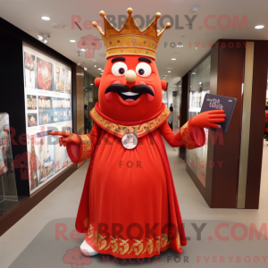 Mascottefiguur van een Rode...