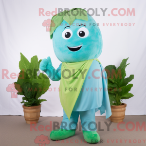 Mascot character of a Cyan...