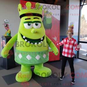 Mascot character of a Lime...
