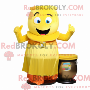 Postava maskota Yellow Pot...
