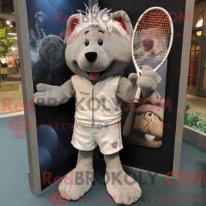 Mascot character of a Gray...