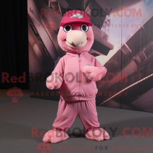 Mascot character of a Pink...