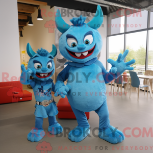 Mascot character of a Cyan...