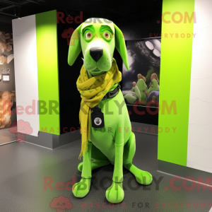 Postava maskota Lime Green...