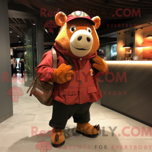 Maskot-karakter av en Rust...